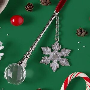 Bowring Snowflake Ornament with Crystal Accent